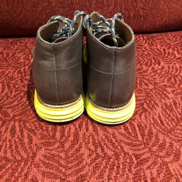 Cole Haan Men's Grand OS Chukka book - Grey and key lime - Picture 3 of 16